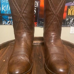 Lucchese Men’s Brown Leather Boots Size 10.5 D